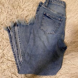 Wild Fable Zipper side mom jeans